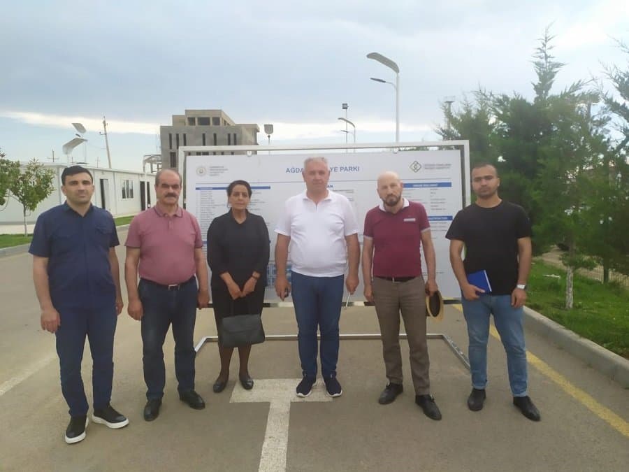 Post-konflikt Ərazilərin Bərpası Elmi Mərkəzinin tədqiqatçıları Ağdam Sənaye Parkının fəaliyyəti ilə tanış olublar