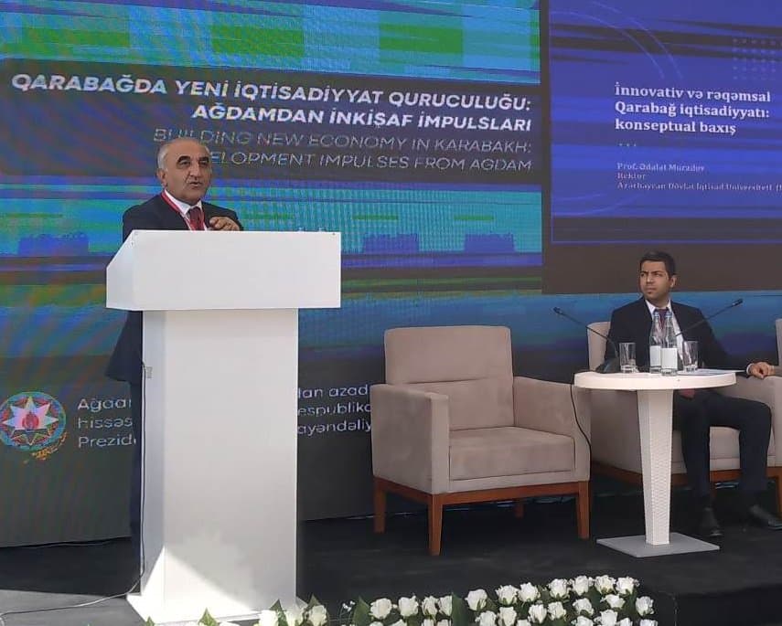 Ağdamda “Qarabağda yeni iqtisadiyyat quruculuğu: Ağdamdan inkişaf impulsları” mövzusunda beynəlxalq elmi konfrans keçirilib 16-17.09.2021 8