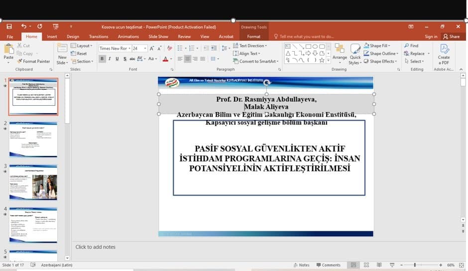 İqtisadiyyat İnstitutunun əməkdaşları beynəlxalq multidissiplinar konqresdə iştirak ediblər 2