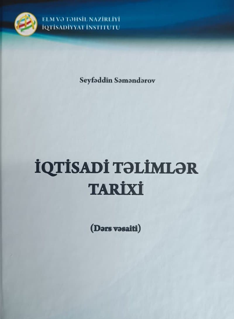 “İqtisadi təlimlər tarixi” kitabı çap olunub
