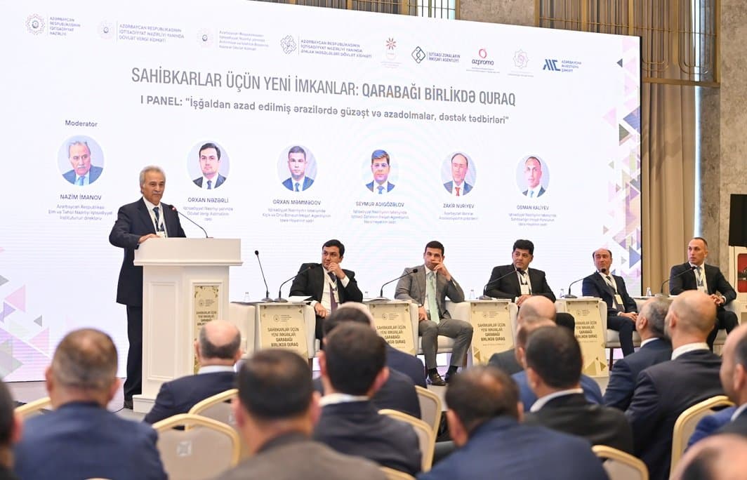 Şuşada “Sahibkarlar üçün yeni imkanlar: Qarabağı birlikdə quraq” müzakirə olunub